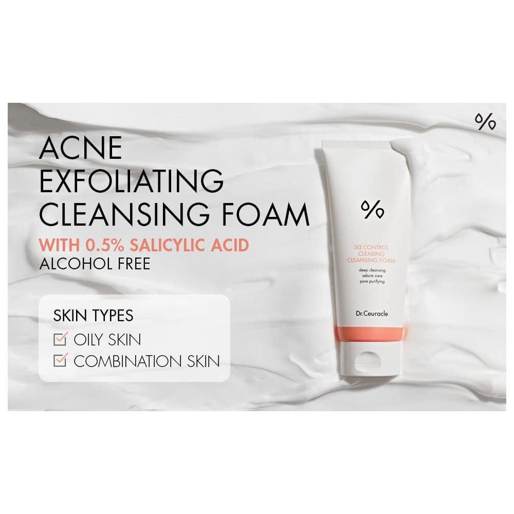 Dr. Ceuracle 5 Alpha Control Clearing Cleansing Foam 200ml