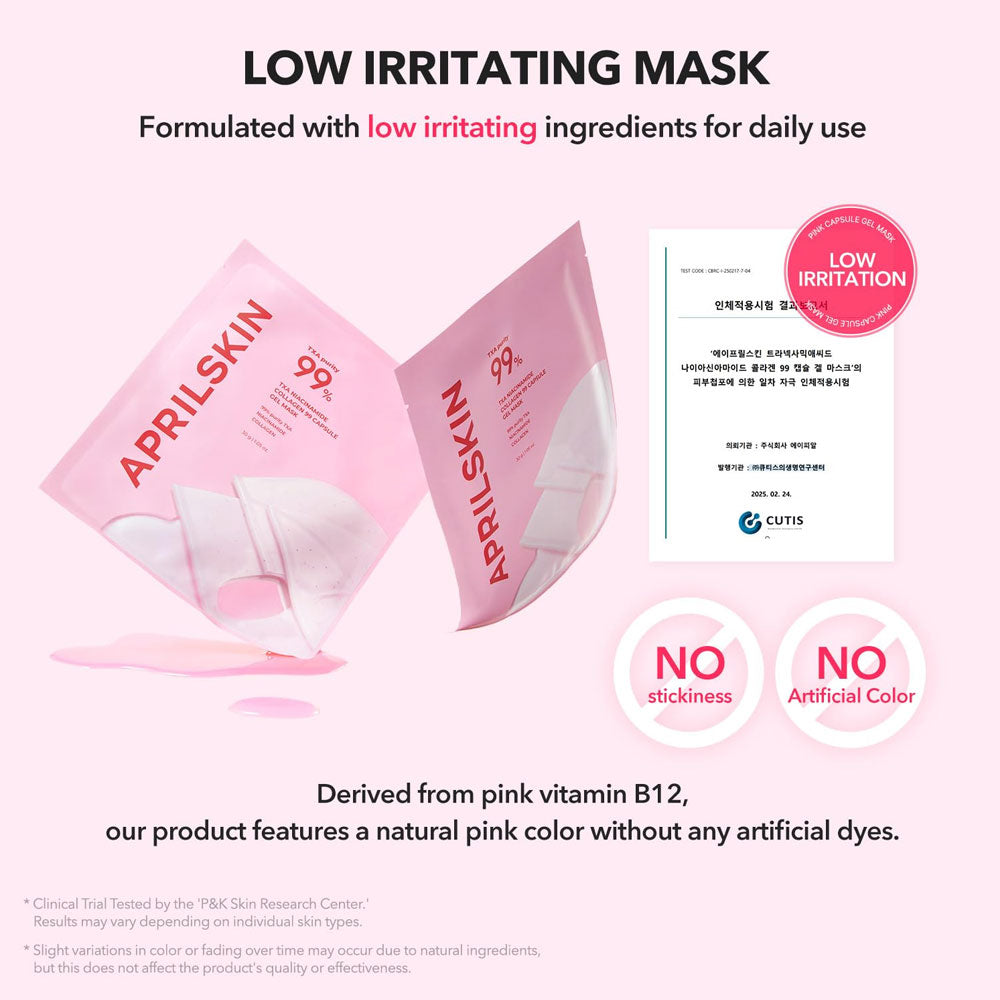 APRILSKIN TXA Niacinamide Collagen 99 Capsule Gel Mask (Single Sheet)