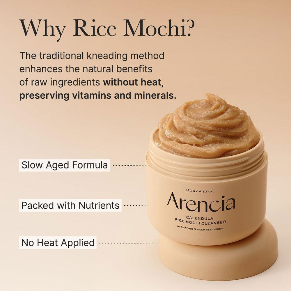Arencia Calendula Rice Mochi Cleanser 120g