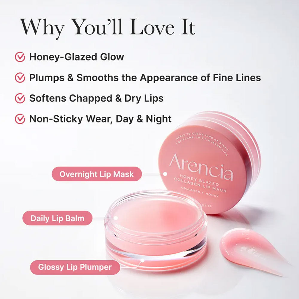 Arencia Honey Glazed Collagen Lip Mask 15g