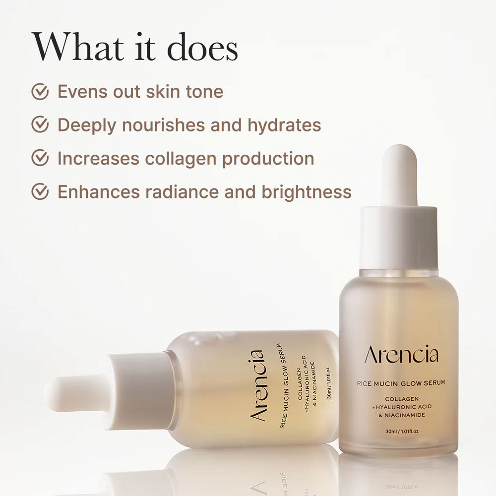 Arencia Rice Mucin Glow Serum 30ml