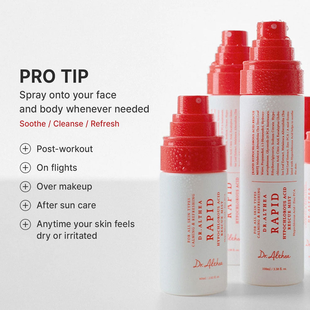 Dr. Althea Rapid Hypochlorous Acid Rescue Mist