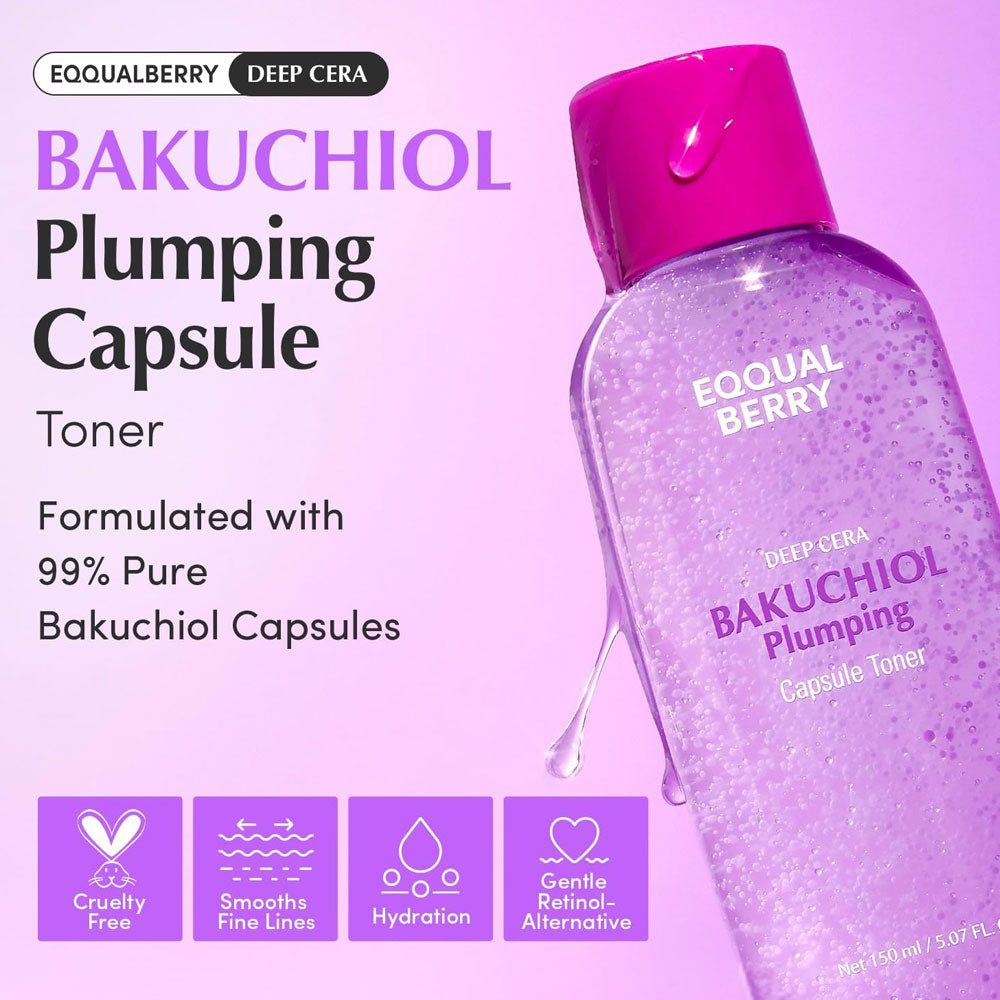 EQQUALBERRY Bakuchiol Plumping Capsule Toner 150ml