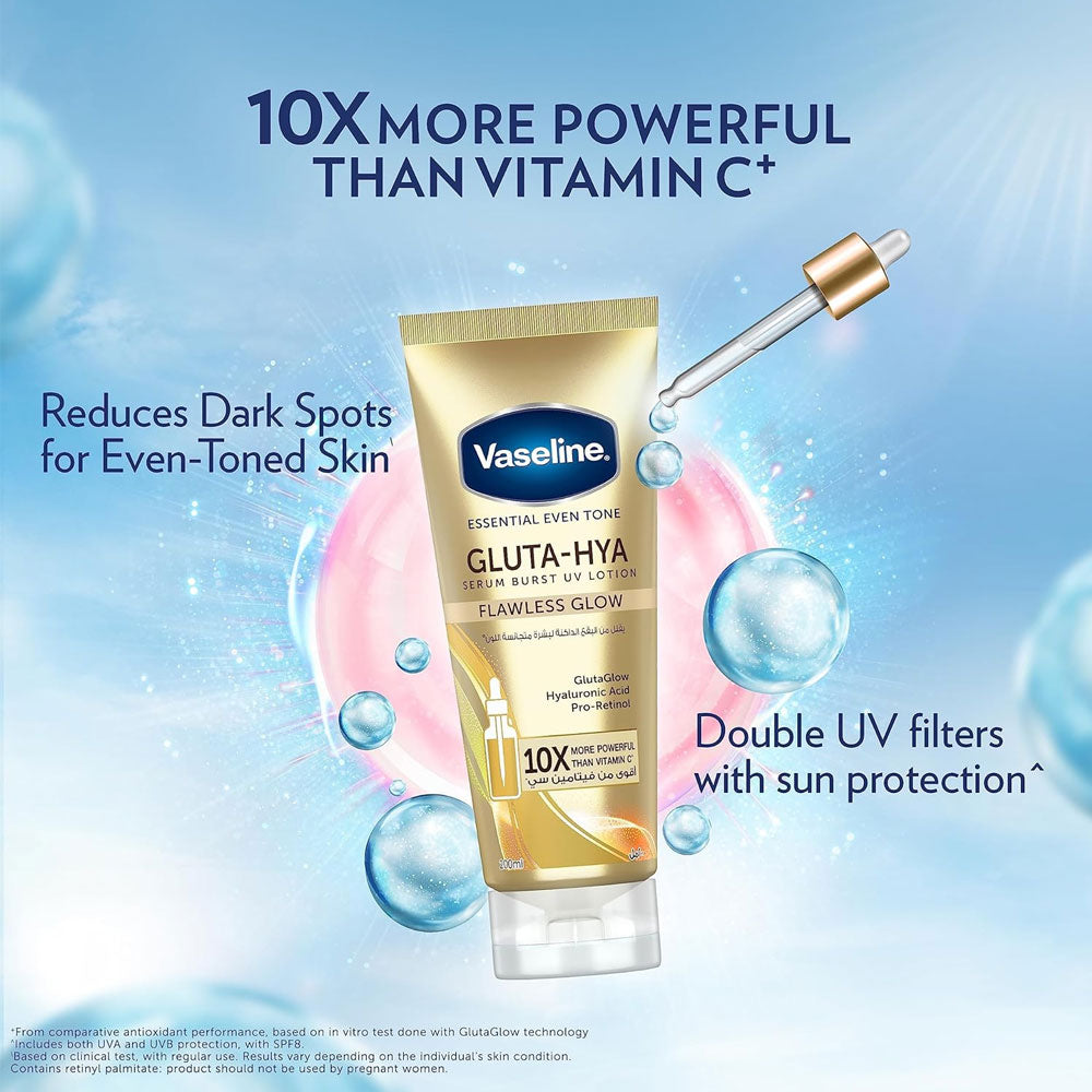 Vaseline Even Tone Lotion, Gluta-Hya Serum Burst, 200ml