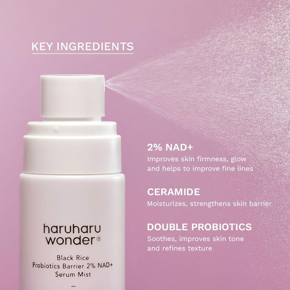Haruharu wonder Black Rice Probiotics Barrier 2% NAD+ Serum Mist 80ml