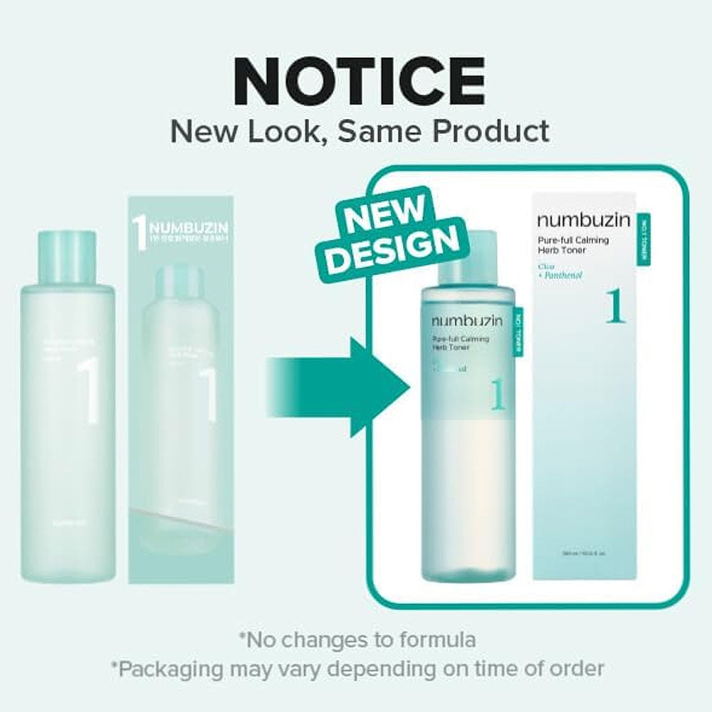 Numbuzin No.1 Pure-Full Calming Herb Toner 300ml