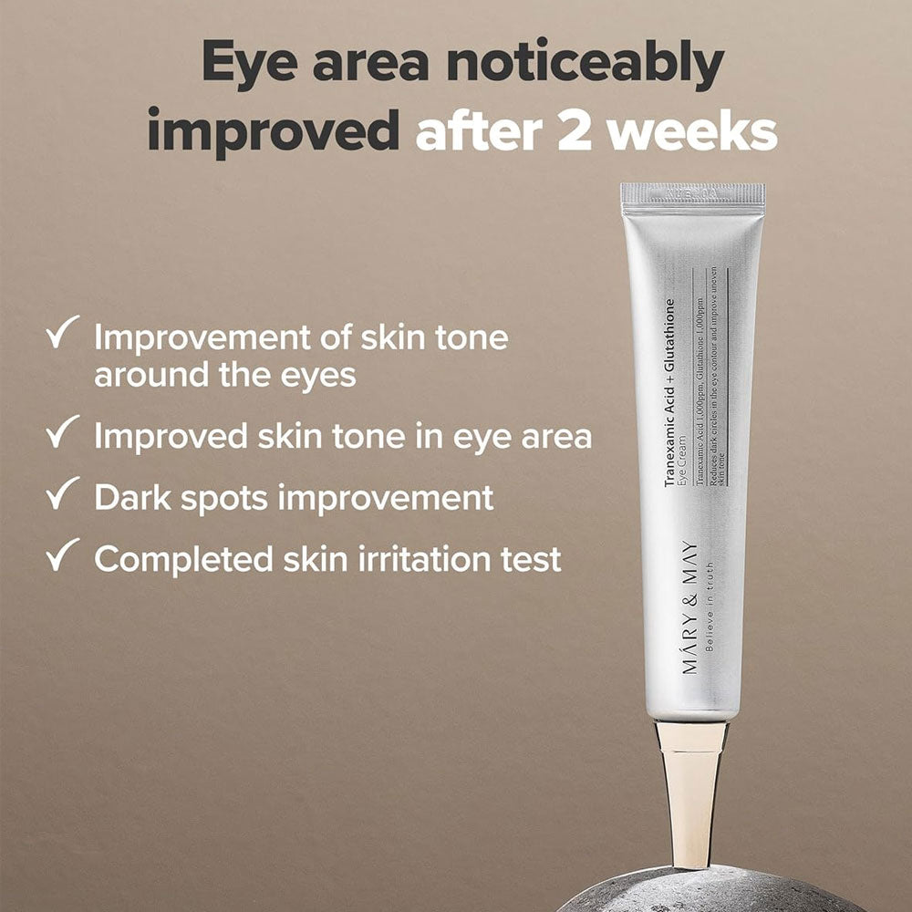 Mary&May Tranexamic Acid + Glutathione Eye Cream (30g & 12g)