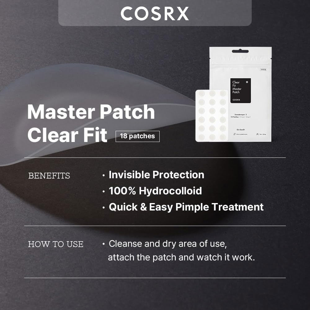 Cosrx Clear Fit Master Patch - 1 pack x 18 patches