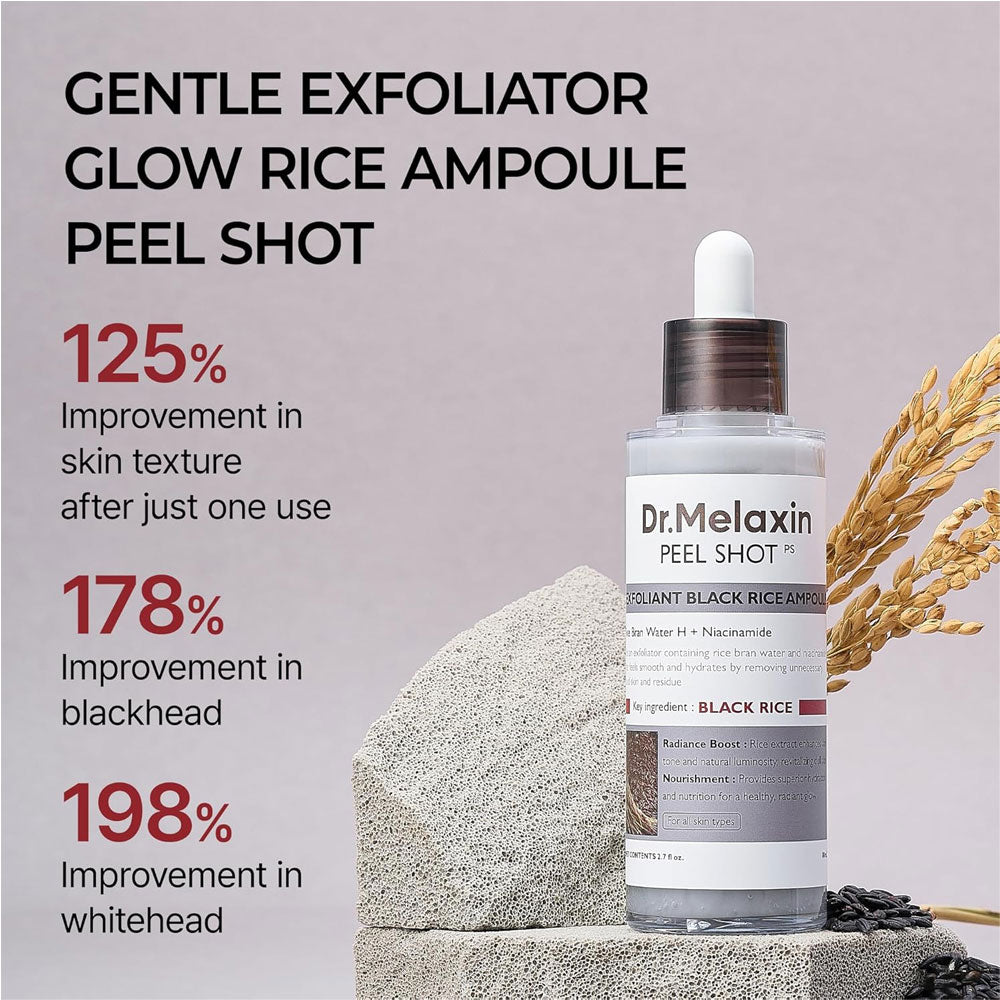 Dr.Melaxin Peel Shot Exfoliant Black Rice Ampoule 80ml