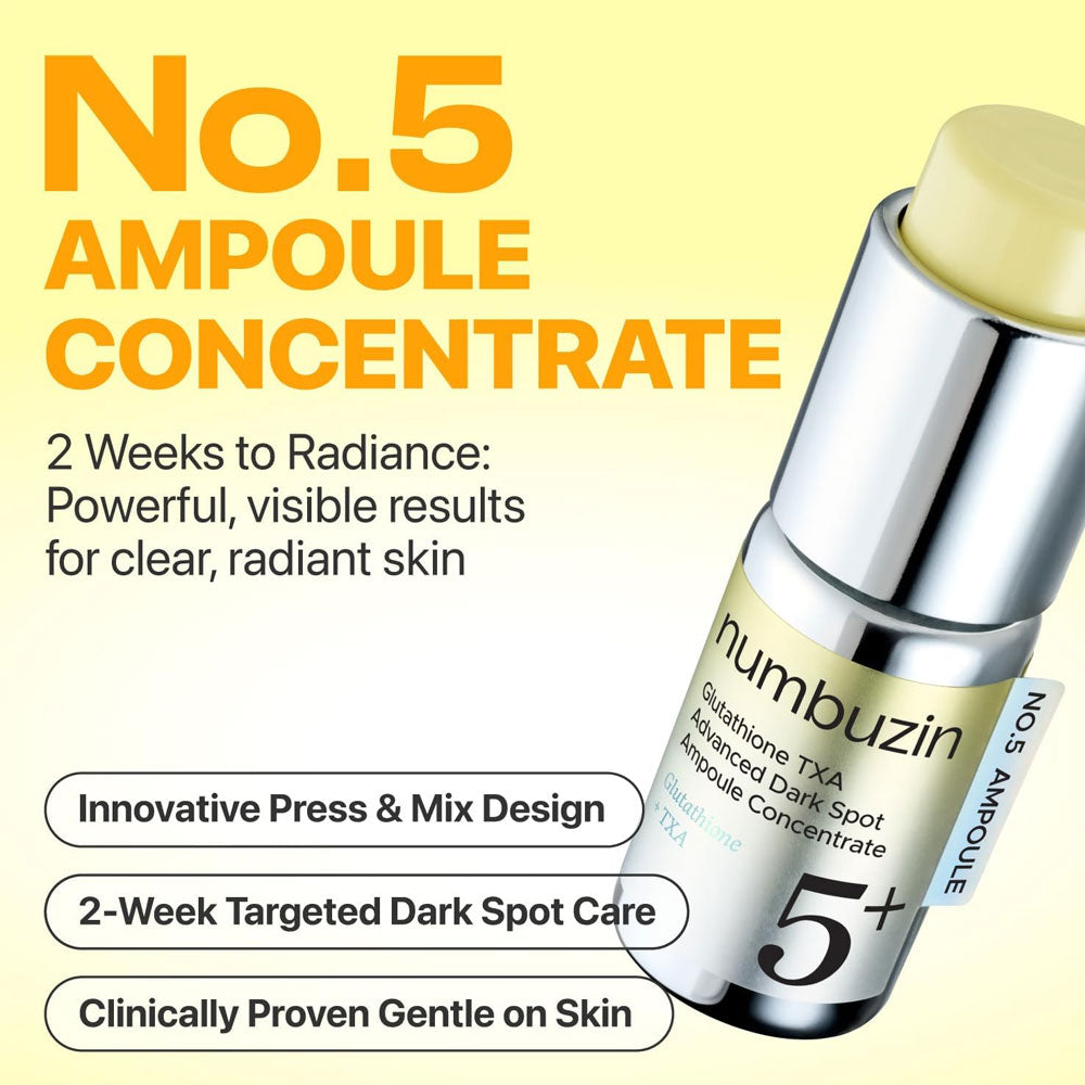 Numbuzin No.5 Glutathione TXA Advanced Dark Spot Ampoule Concentrate 10.7g