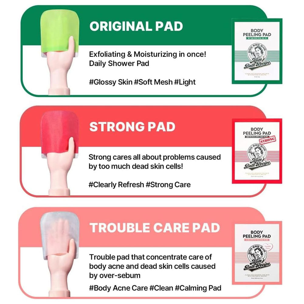 Mom's Bath Recipe - Body Peeling Pad - Strong Care (1 pc)