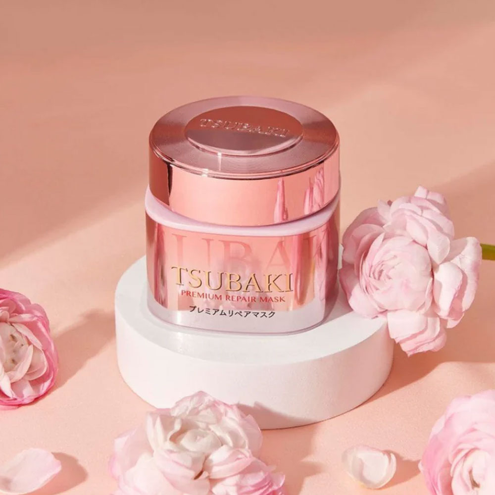 SHISEIDO Tsubaki Premium Repair Hair Mask Pink Camellia - 180 g