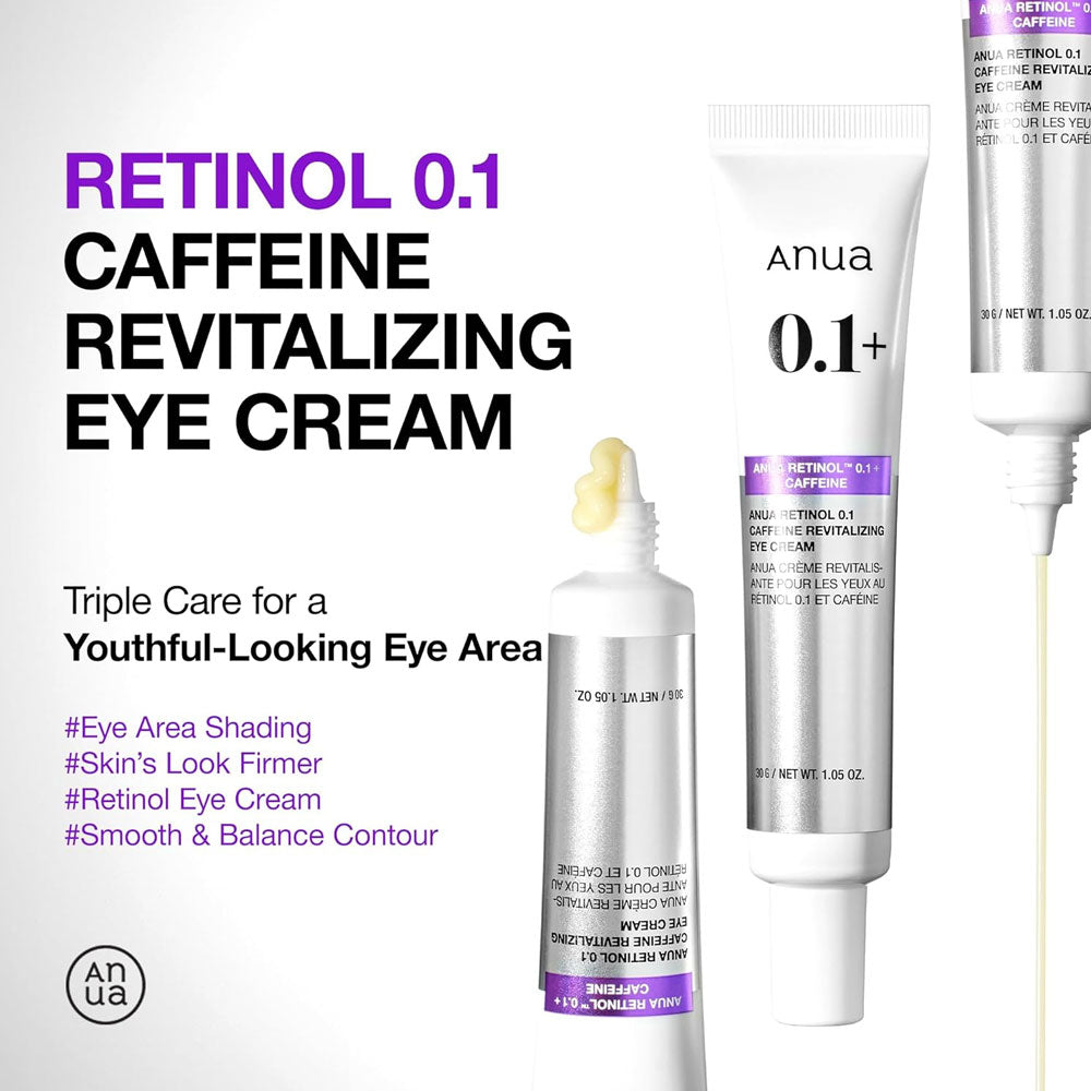 Anua Retinol 0.1 Caffeine Revitalizing Eye Cream 30g