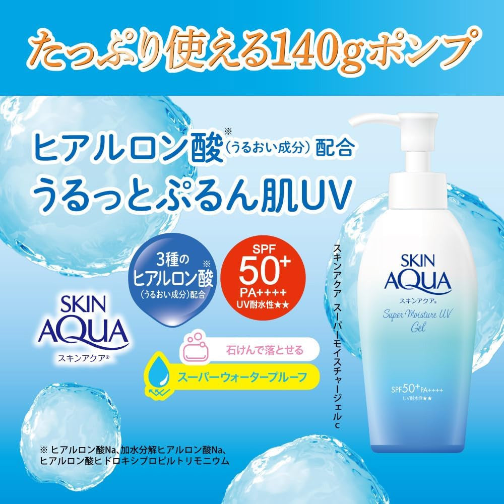 Rohto Skin Aqua Super Moisture Gel SPF50+ PA++++ 140g