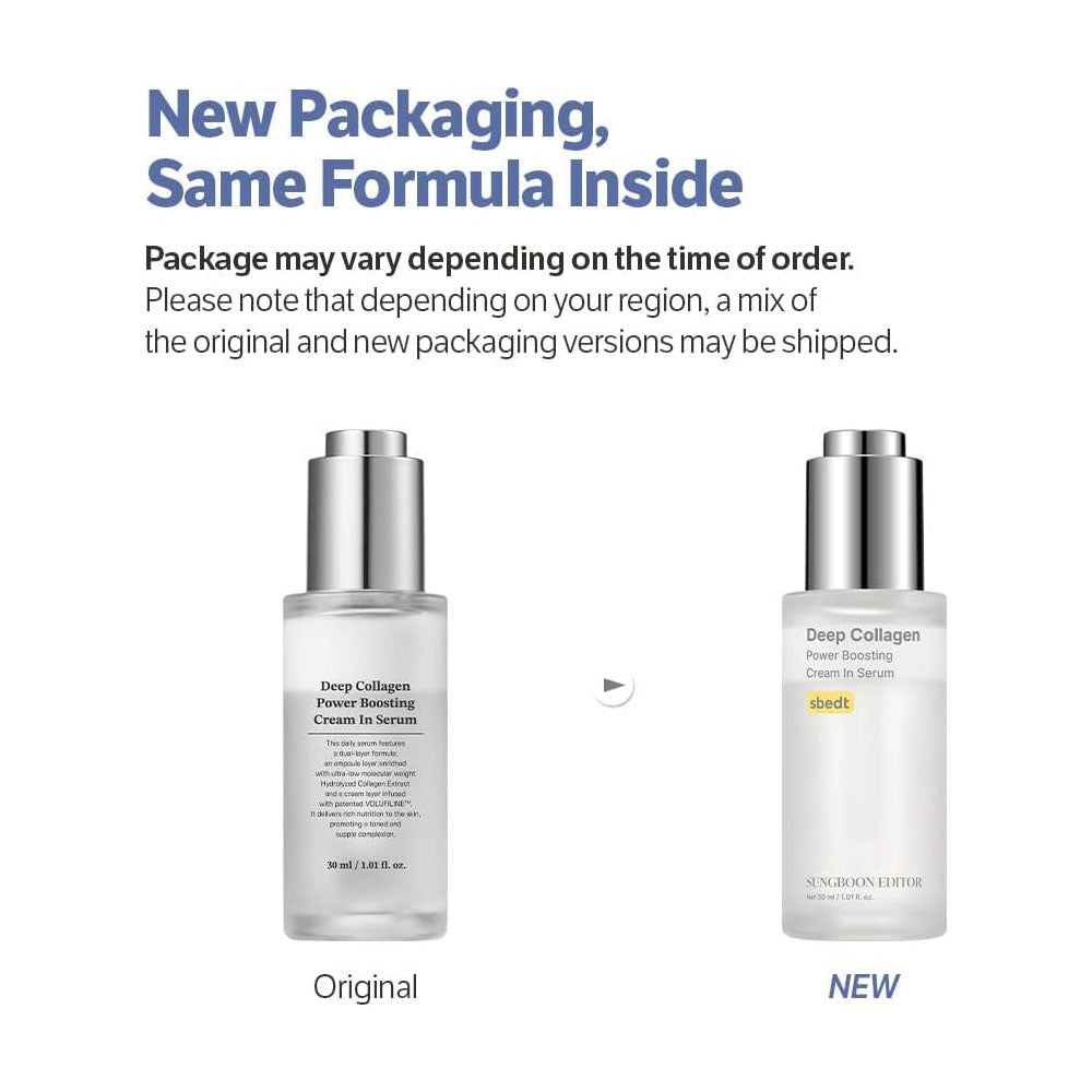 SUNGBOON EDITOR Deep Collagen Power Boosting Cream In Serum 30ml