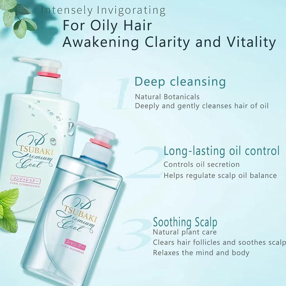 TSUBAKI Premium Cool & Repair Shampoo and Conditioner Set