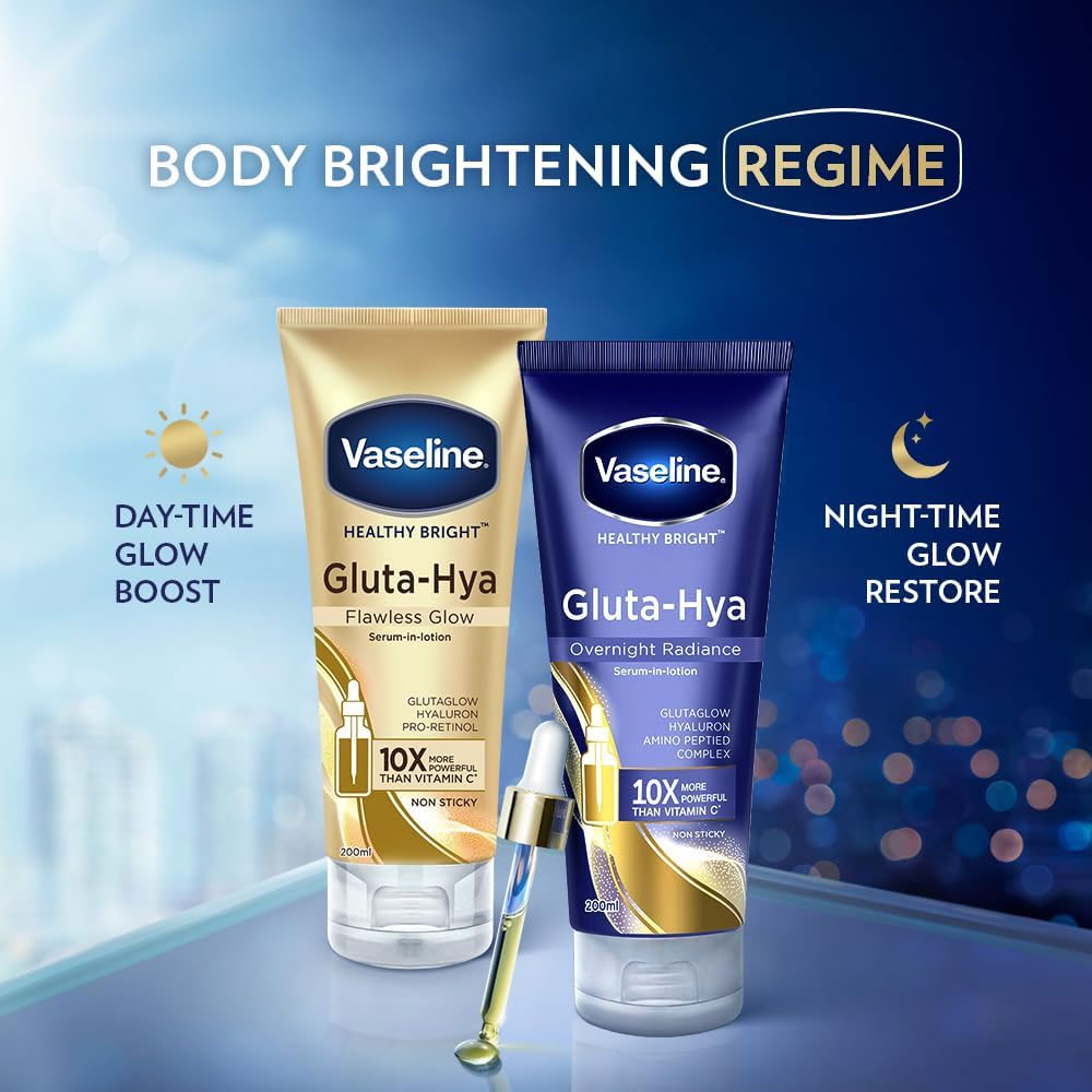 Vaseline Gluta-Hya Overnight Radiance, Serum-In-Lotion 200ml