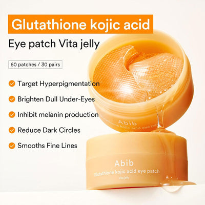 Abib Glutathione Kojic Acid Eye Patch Vita Jelly - 60 Patch