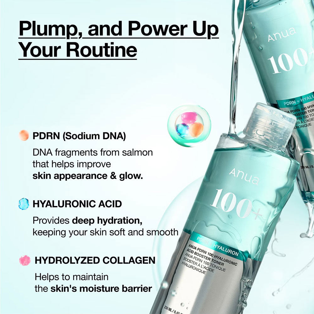 Anua PDRN 100 Hyaluronic Acid Booster Toner 250ml
