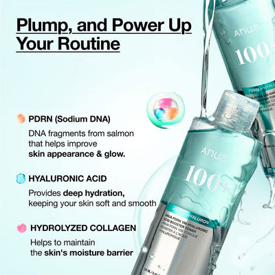 Anua PDRN 100 Hyaluronic Acid Booster Toner 250ml