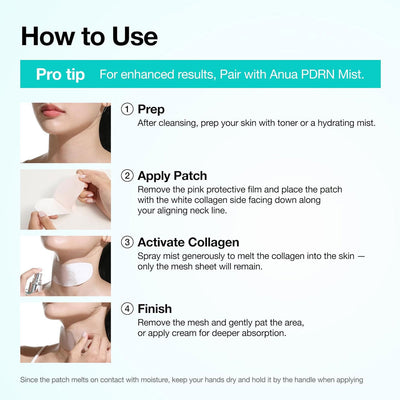 Anua PDRN Collagen Melting Patch For Neck 4 patches