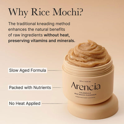 Arencia Calendula Rice Mochi Cleanser 120g