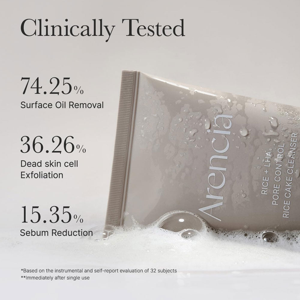 Arencia Rice + LHA Pore Control Rice Cake Cleanser 150g