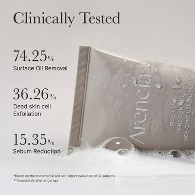 Arencia Rice + LHA Pore Control Rice Cake Cleanser 150g