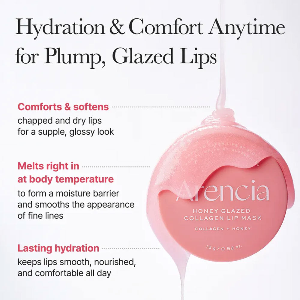 Arencia Honey Glazed Collagen Lip Mask 15g