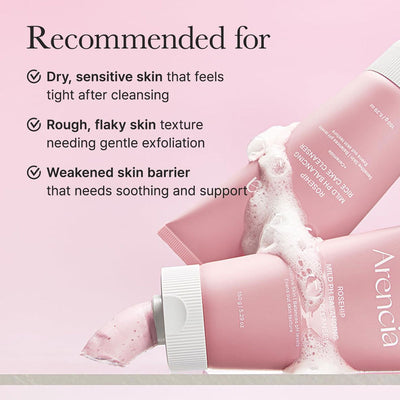 Arencia Rosehip Mild pH Balancing Rice Cake Cleanser 150g