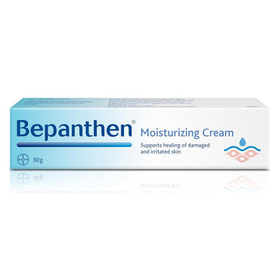 Bepanthen Moisturizing Cream For Dry, Damaged & Irritated Skin 30g (Imported)