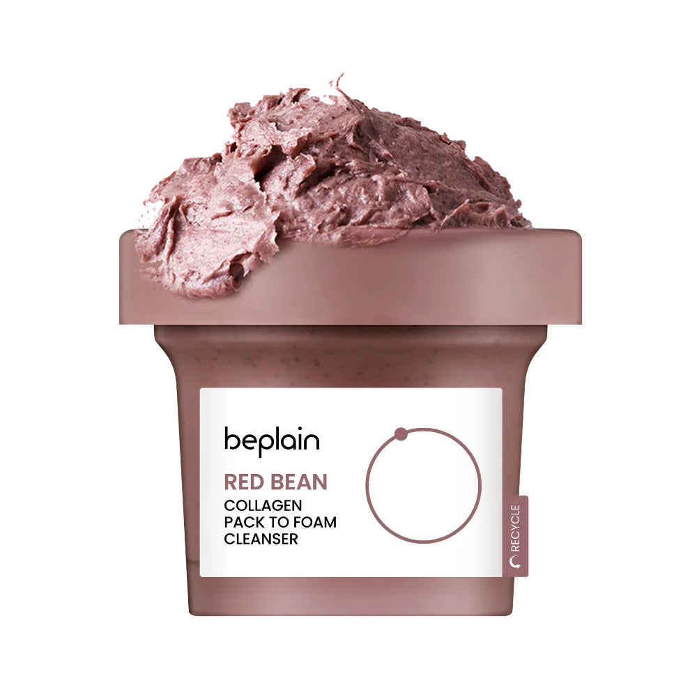 beplain Red Bean Collagen Pack To Foam Cleanser 100ml