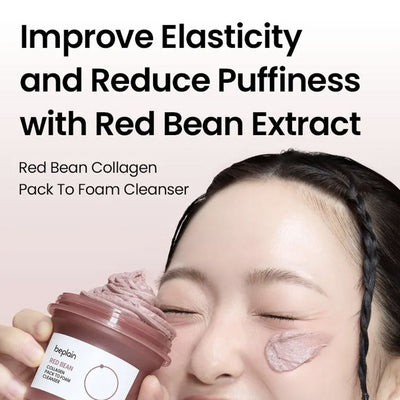 beplain Red Bean Collagen Pack To Foam Cleanser 100ml