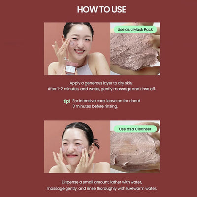 beplain Red Bean Collagen Pack To Foam Cleanser 100ml