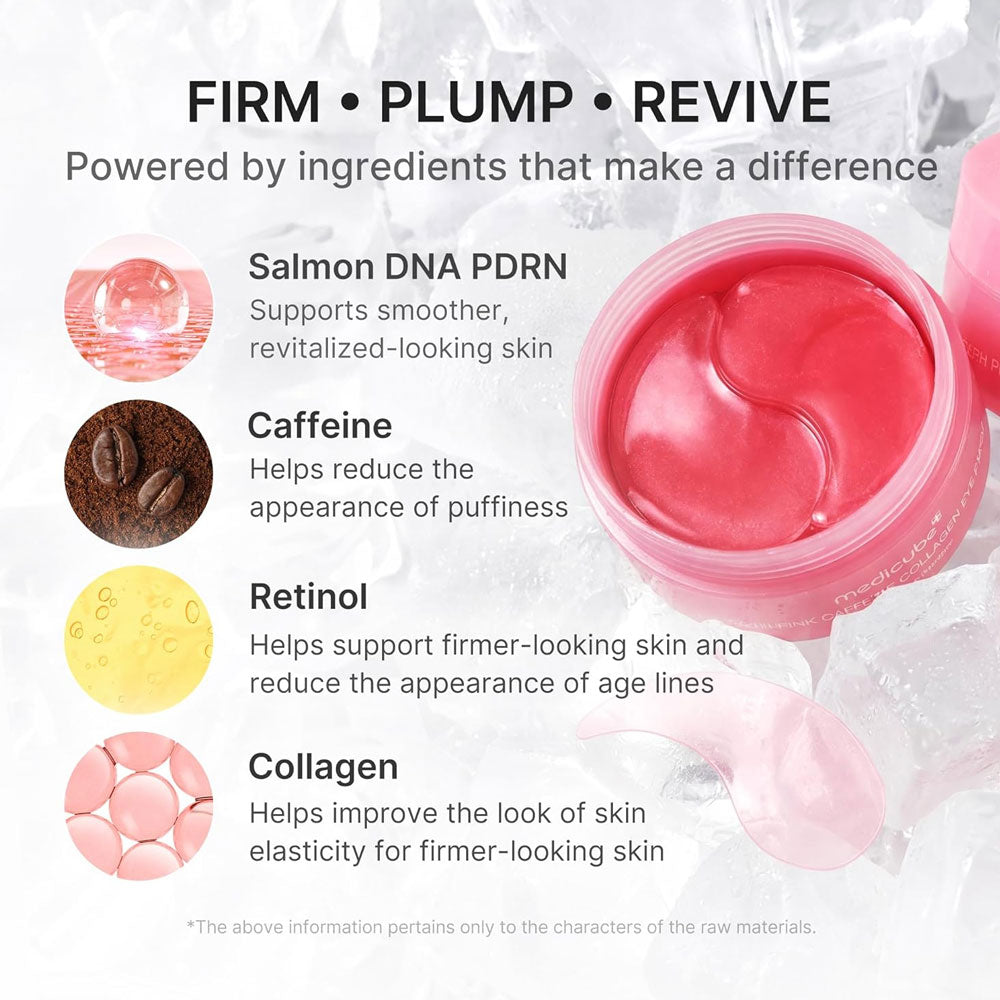 Medicube PDRN Caffeine Collagen Eye Patch - 60 Patches