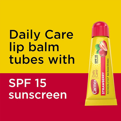 Carmex Moisturizing Lip Balm With SPF 15, Strawberry 3 Tubes