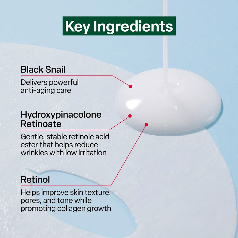 Dr.G Black Snail Retinol Wrinkle Mask (Single Sheet)
