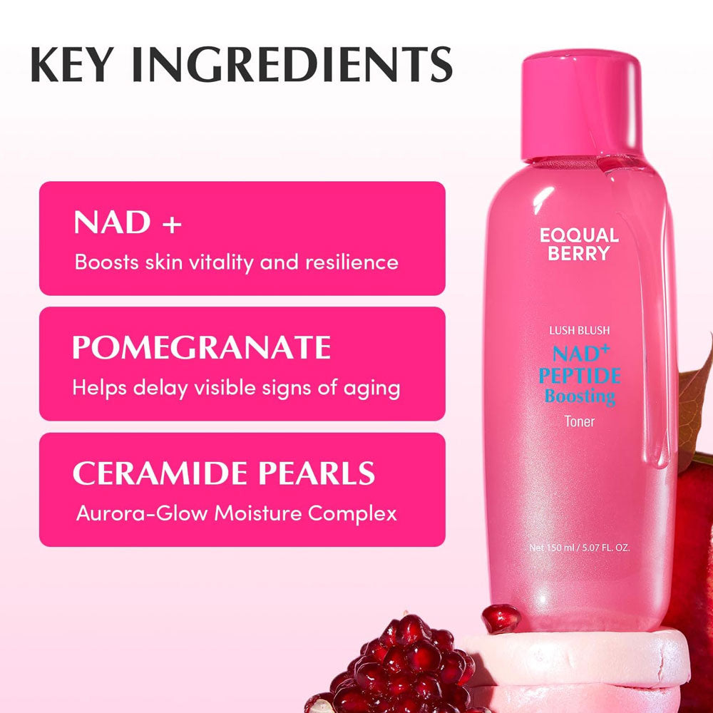 EQQUALBERRY NAD+ Peptide Boosting Toner 150ml
