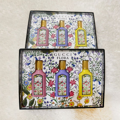GUCCI Flora Gorgeous EDP Mini Set (Gardenia + Magnolia + Orchid) 3 x 5ml