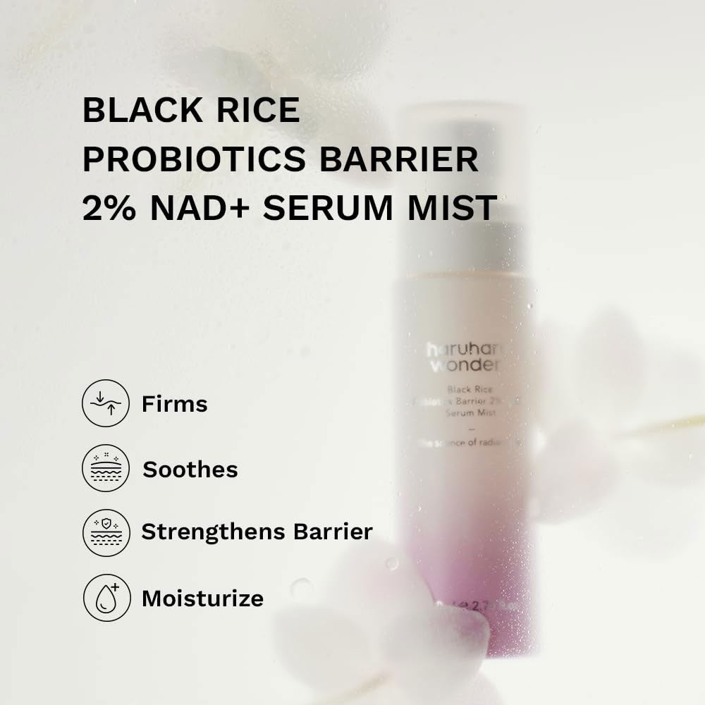 Haruharu wonder Black Rice Probiotics Barrier 2% NAD+ Serum Mist 80ml