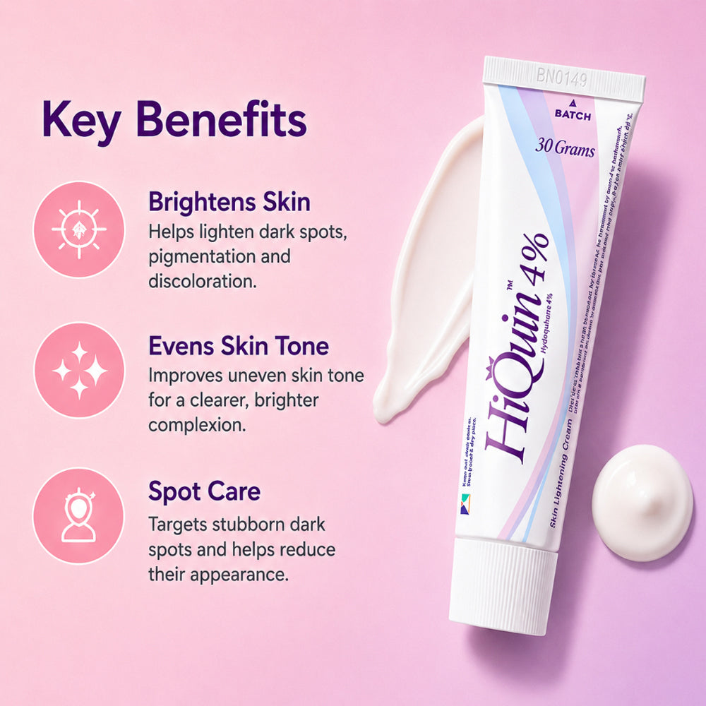 HiQuin 4% Pro-Whitening Cream – Hydroquinone 4% (30gm)