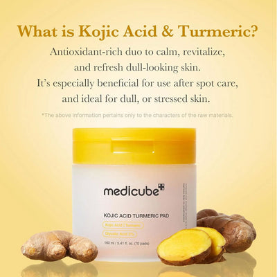 Medicube Kojic Acid Turmeric Pad 70 Pads