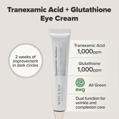 Mary&May Tranexamic Acid + Glutathione Eye Cream (30g & 12g)