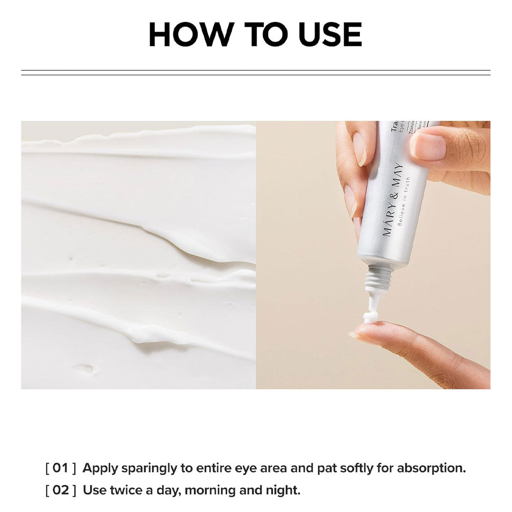 Mary&May Tranexamic Acid + Glutathione Eye Cream (30g & 12g)