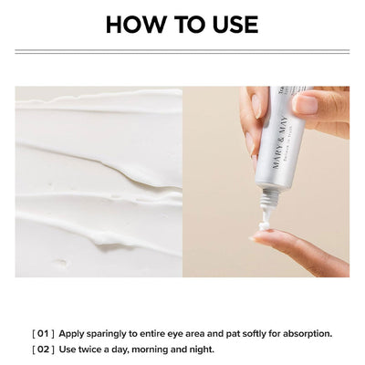 Mary&May Tranexamic Acid + Glutathione Eye Cream (30g & 12g)