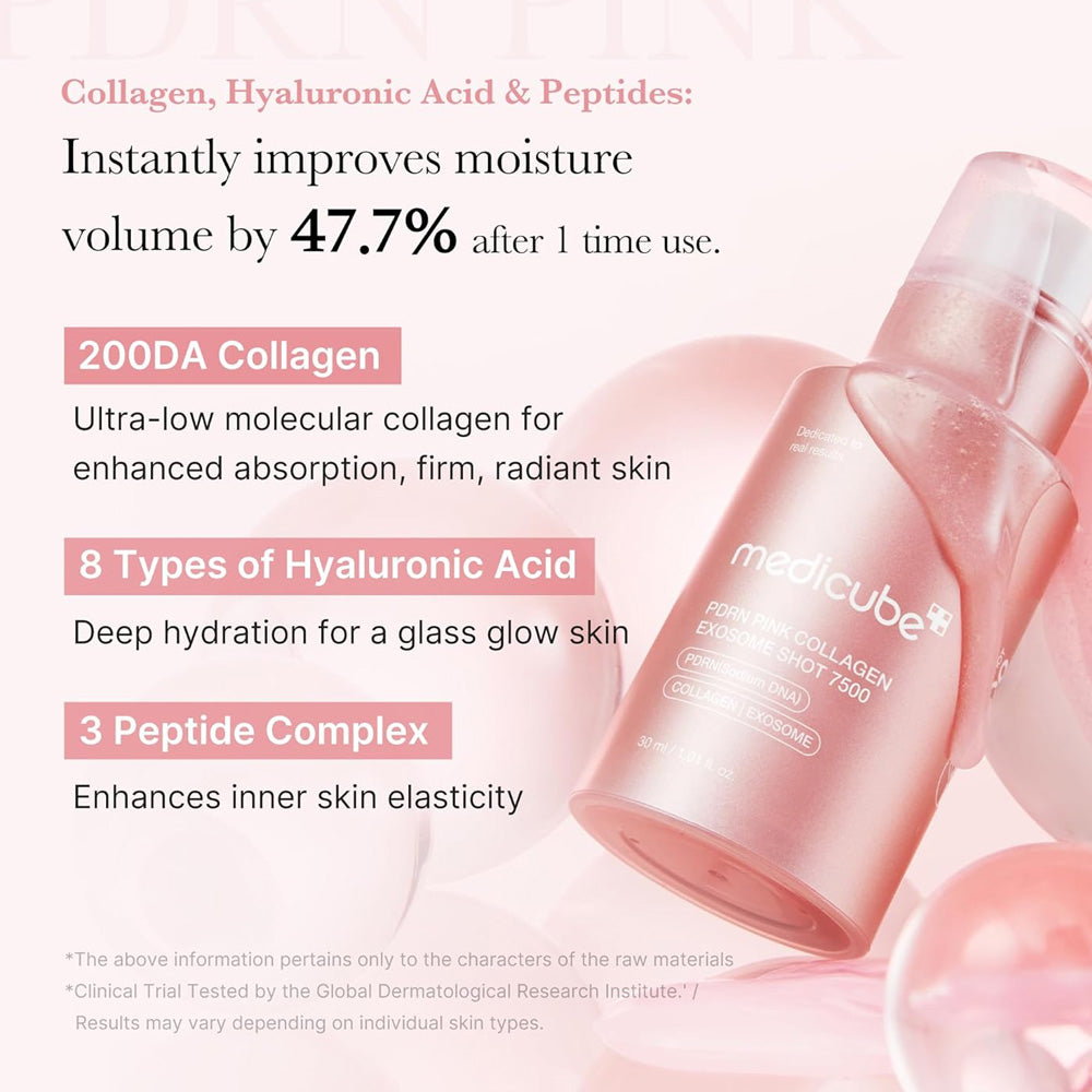 Medicube PDRN Pink Collagen Exosome Shot Serum 7500 30ml