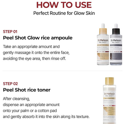 Dr.Melaxin Peel Shot Glow White Rice Toner 200ml