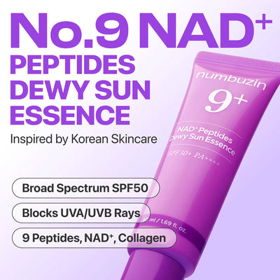 Numbuzin No.9 NAD Peptides Dewy Sun Essence 50ml