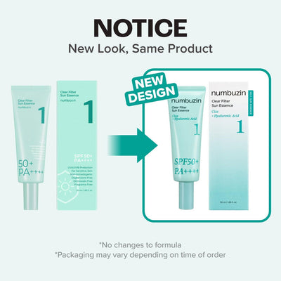 Numbuzin No.1 Clear Filter Sun Essence 50ml