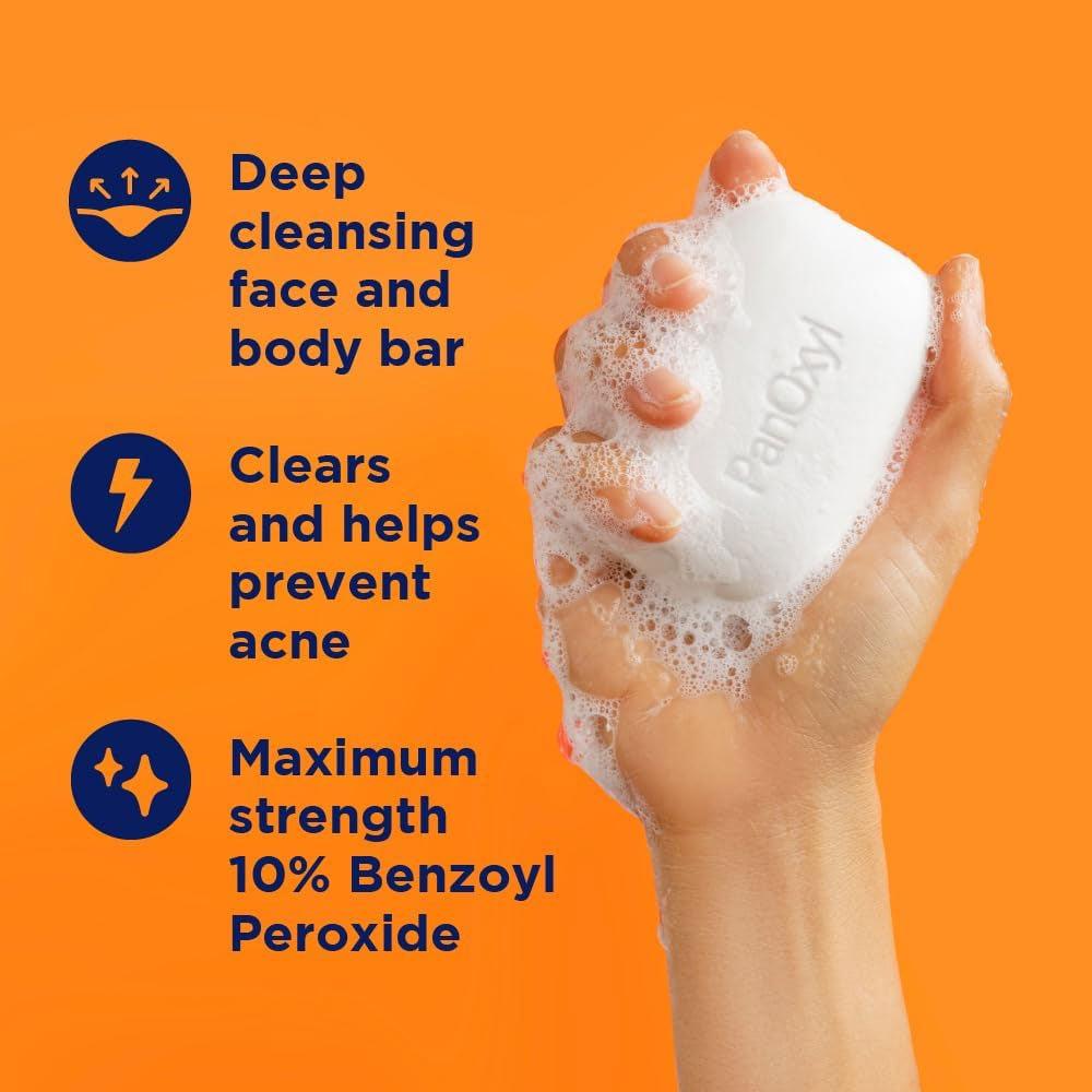 PanOxyl Acne Treatment Soap Bar 113g - For Face & Body